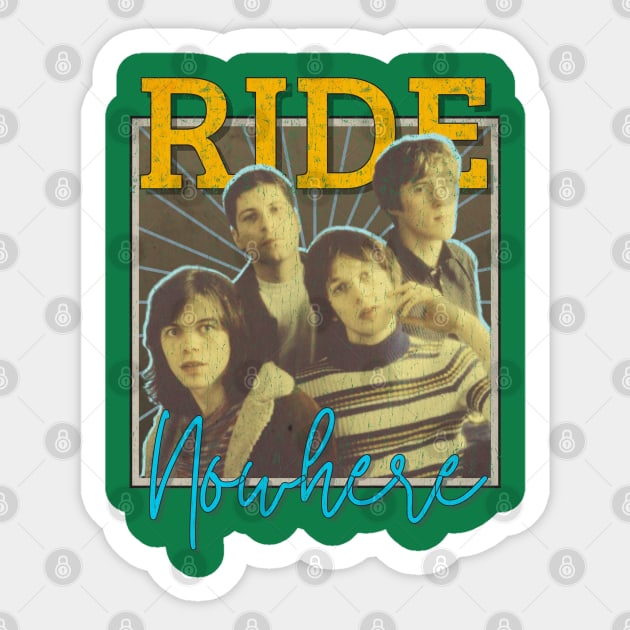 Ride Vintage 1988 // Nowhere Original Fan Design Artwork Sticker by A Design for Life